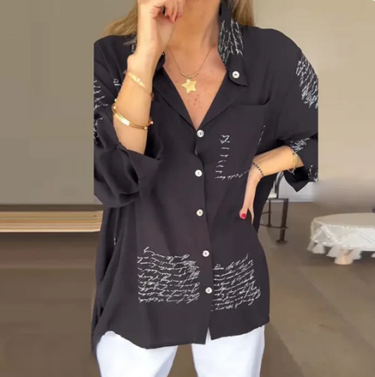 BelleNova™ – Blouse Femme Élégante Confortable en Tissu Respirant Blanc
