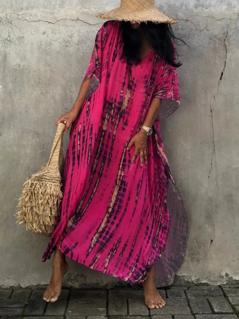 Robe de Plage Élégante pour Femme - Longue et Colourée