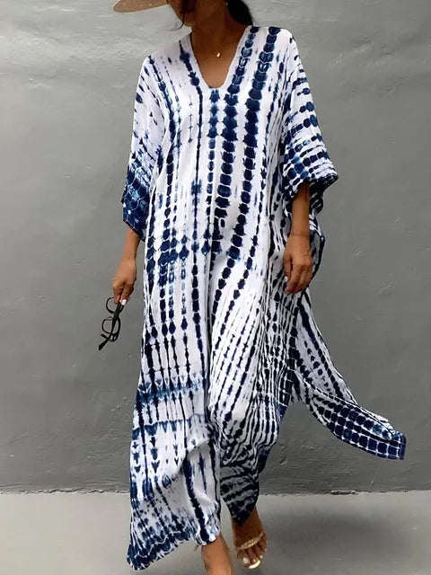 Robe Été Longue Femme - Caftan Léger et Décontracté au Style Boho