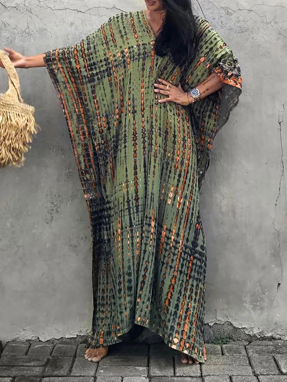 Robe de Plage Élégante pour Femme - Longue et Colourée