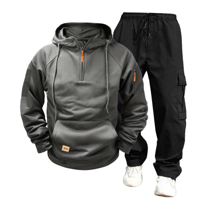 Tenue Décontractée Homme: Sweat Capuche et Pantalon Jogging - LuxeStyle
