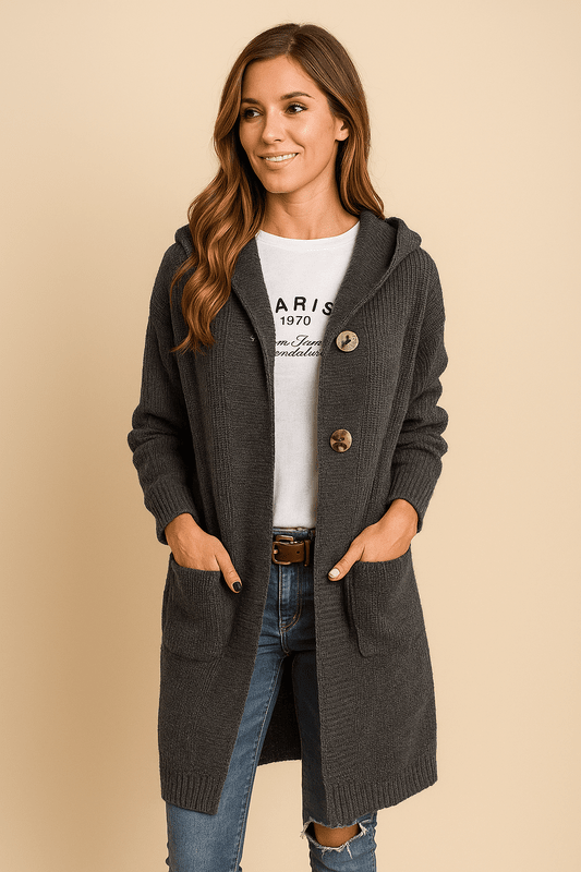 Gilet Long Femme Chic - Cardigan Léger avec Coupe Avant-Garde & Style Tendance