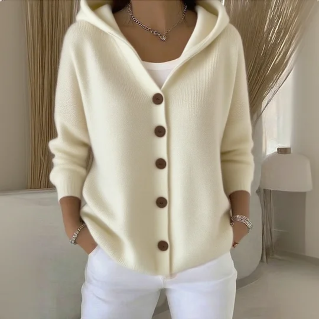 Cardigan Femme Élégant – Maille Souple Cachemire & Coupe Classique - LuxeStyle