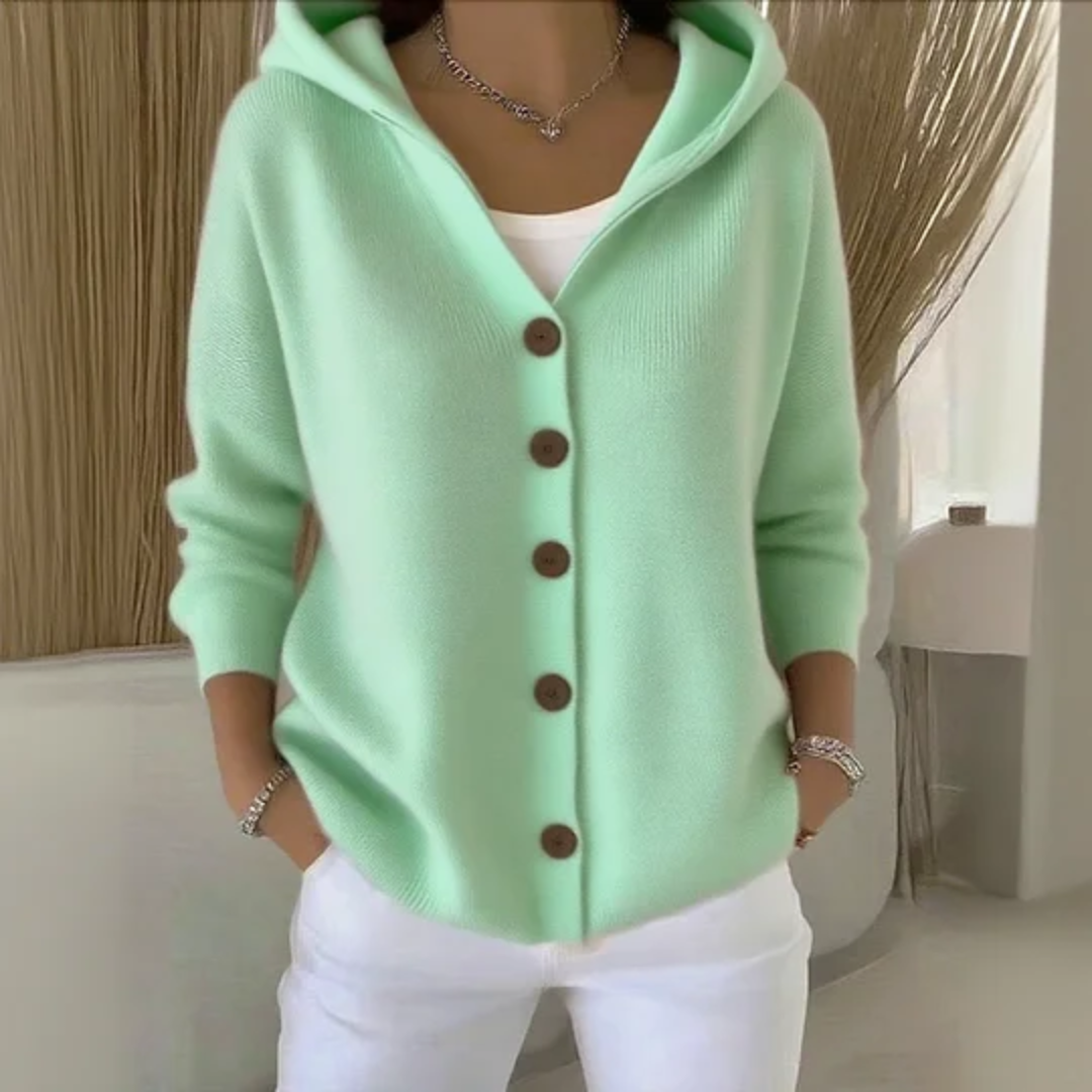Gilet Femme Tricot Élégant - Coupe Classique Douillet à l'Aspect Soie