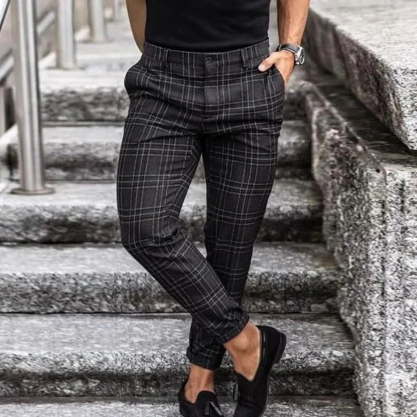Pantalon Chino Homme Classique Slim Fit