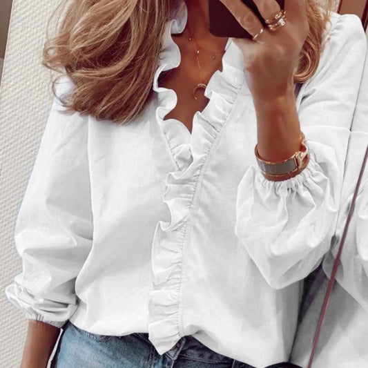 Blouse Femme Élégante Dentelle Décolleté - luxestyle