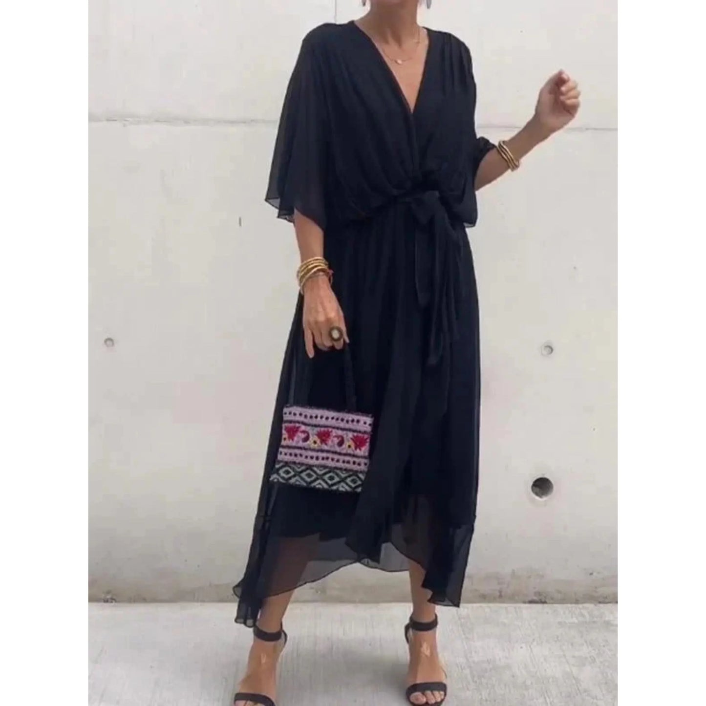 Robe de soirée élégante femme longue pure