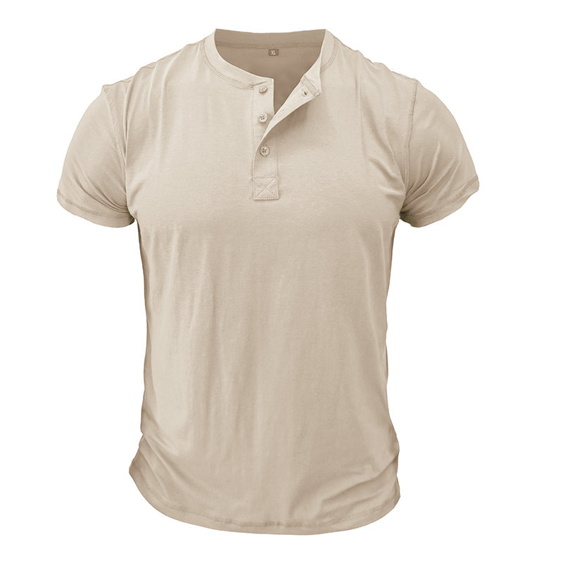 T-shirt Décontracté Marine Homme Manches Courtes