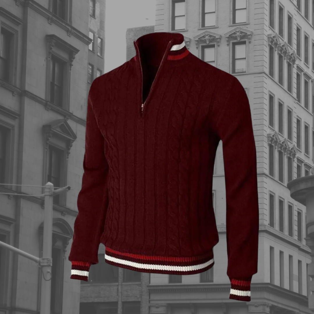 Pull Col Roulé Élégant pour Homme Hiver