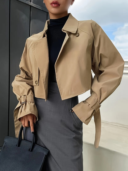 Manteau Femme Élégant Asymétrique pour Printemps - LuxeStyle