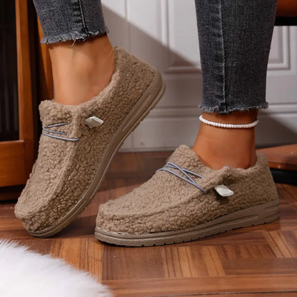 Chaussons Teddy Confort Femme - Pantoufles Élégantes et Chaudes pour Maison et Extérieur