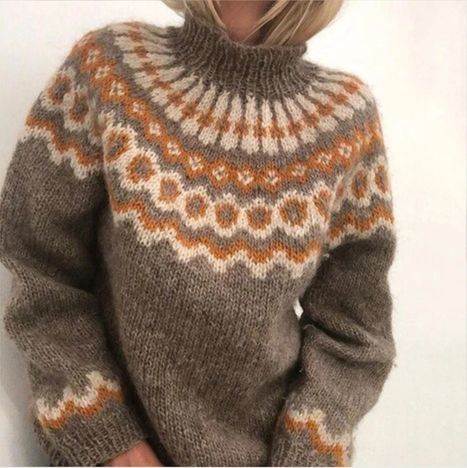 Pull Femme Hiver Laine Coloré - LuxeStyle