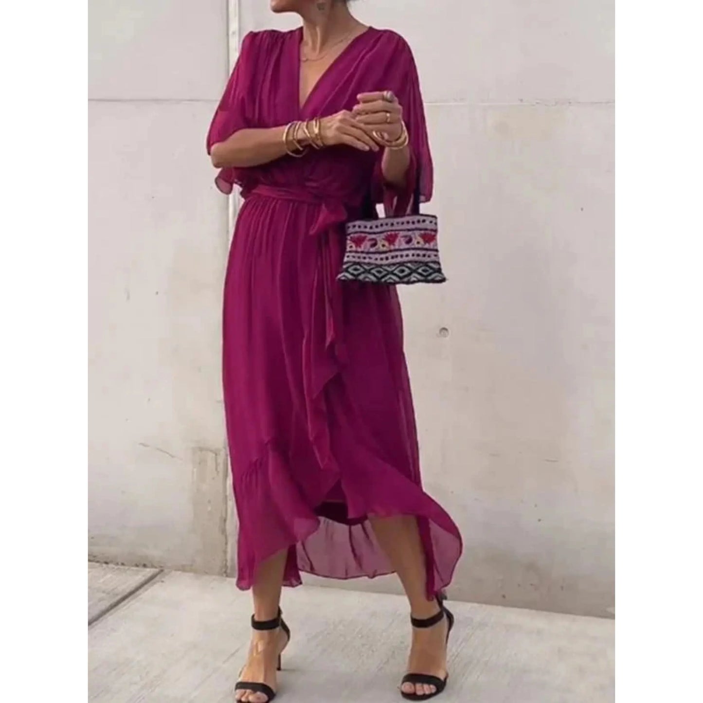 Robe de soirée élégante femme longue pure