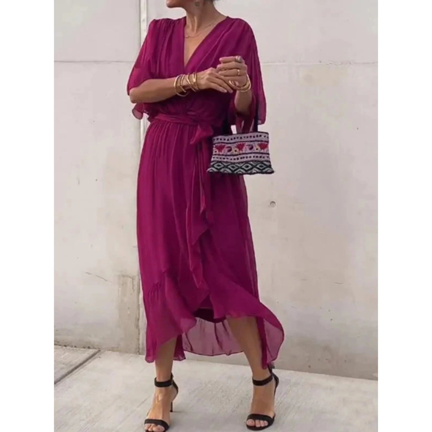 Robe Élégante en Soie pour Femmes