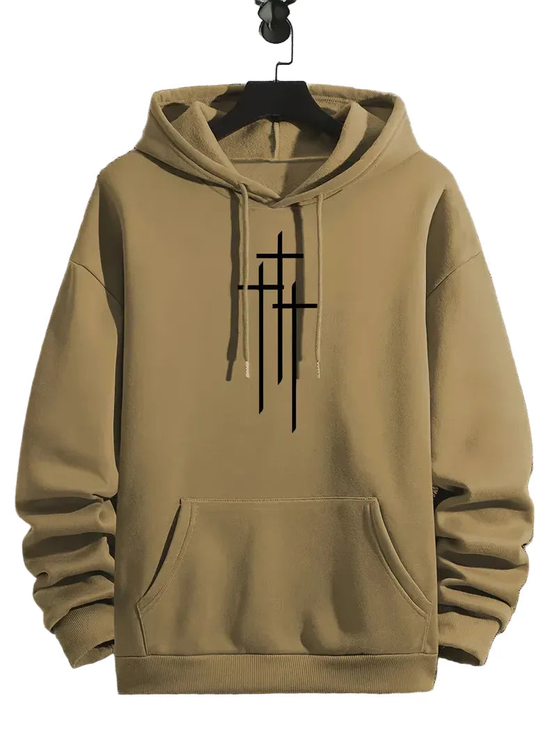 Sweat à Capuche Croix Casual pour Homme - LuxeStyle