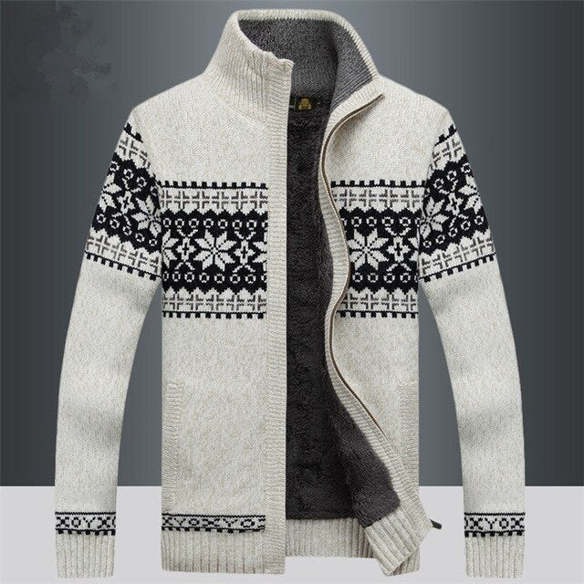 Gilet en laine épais bleu nuit pour homme