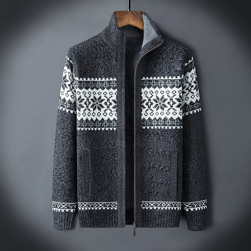 Gilet en laine épais bleu nuit pour homme
