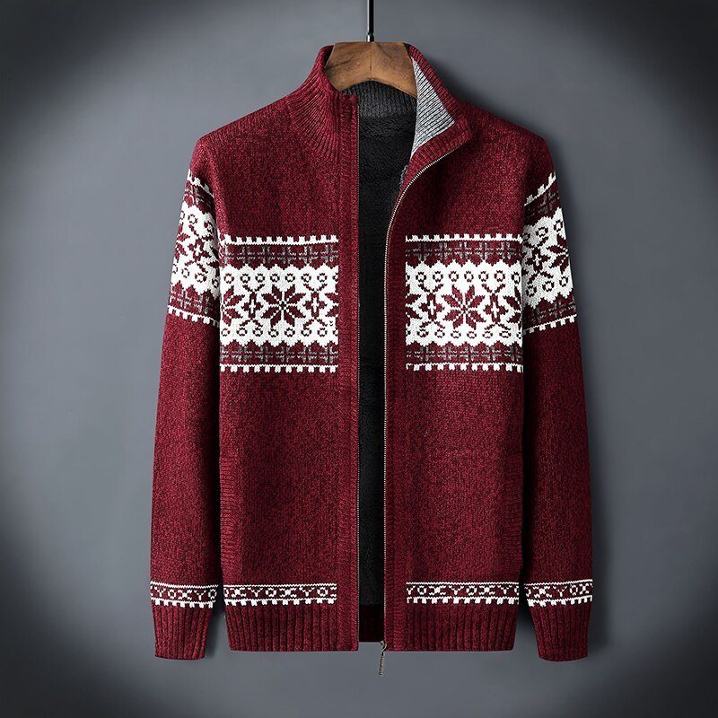 Gilet en laine épais bleu nuit pour homme