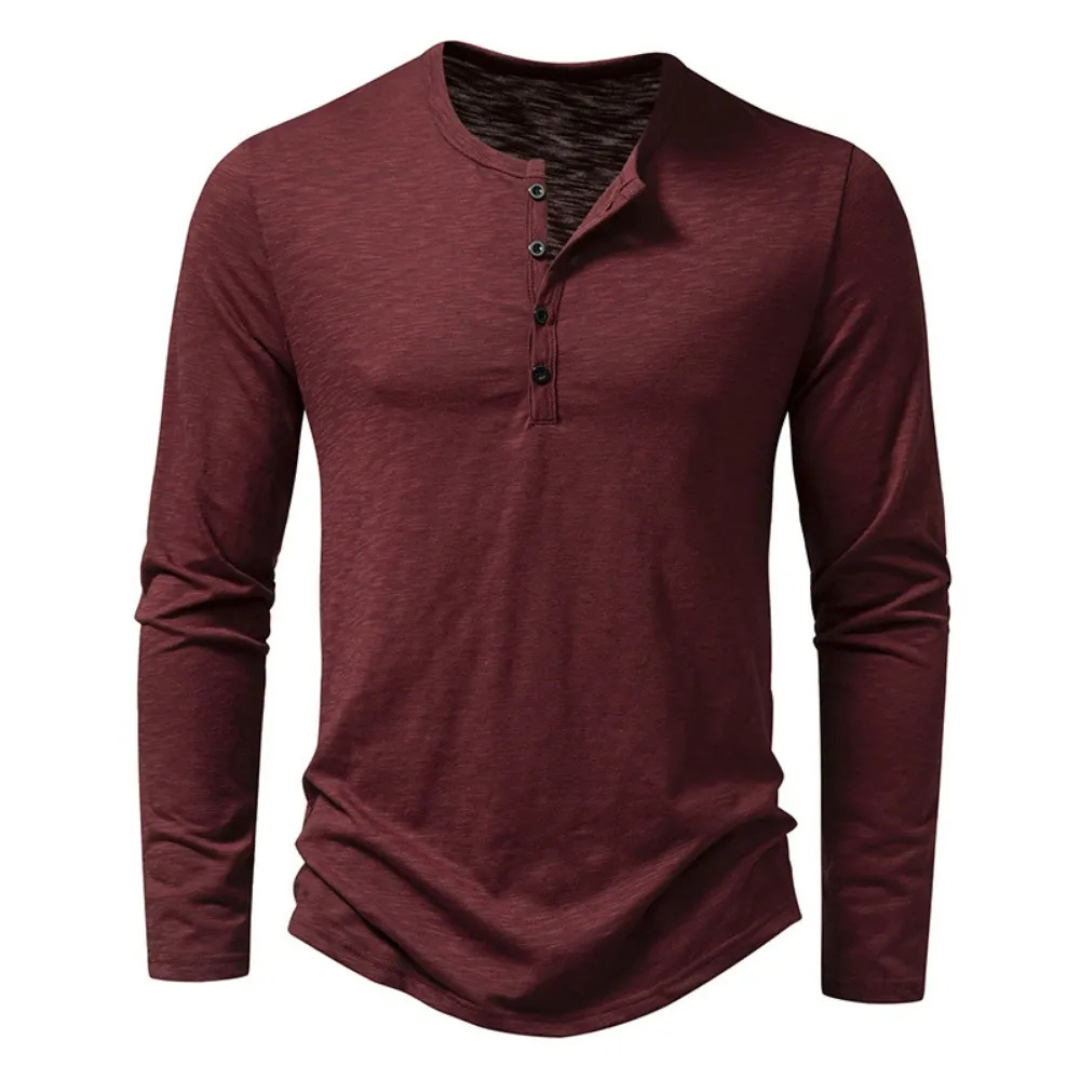 T Shirt Homme Manche Longue Élégant Slim Fit - luxestyle
