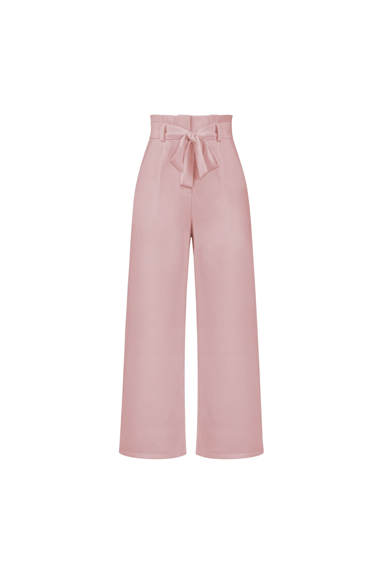 Pantalon Lin Élégant Pour Femme Taille Longue