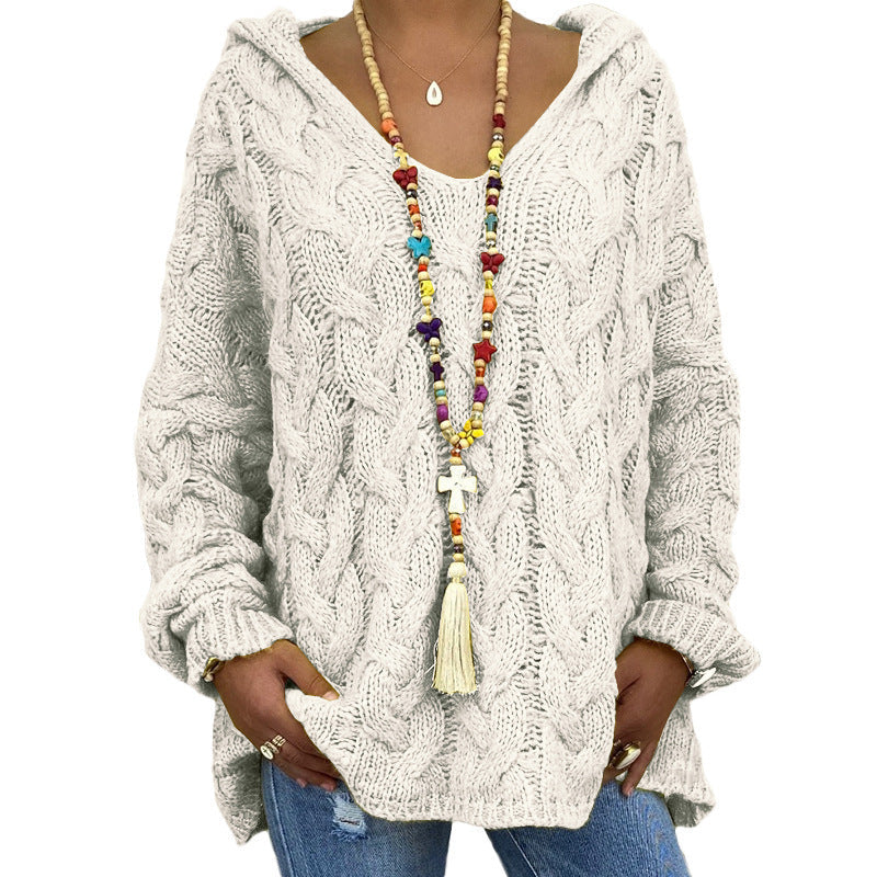 Pull Femme Tricoté Doux, Détente Élégante et Confortable
