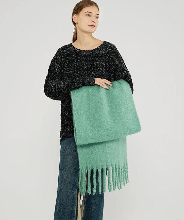 Écharpe Chaude et Douce pour Femme en Hiver