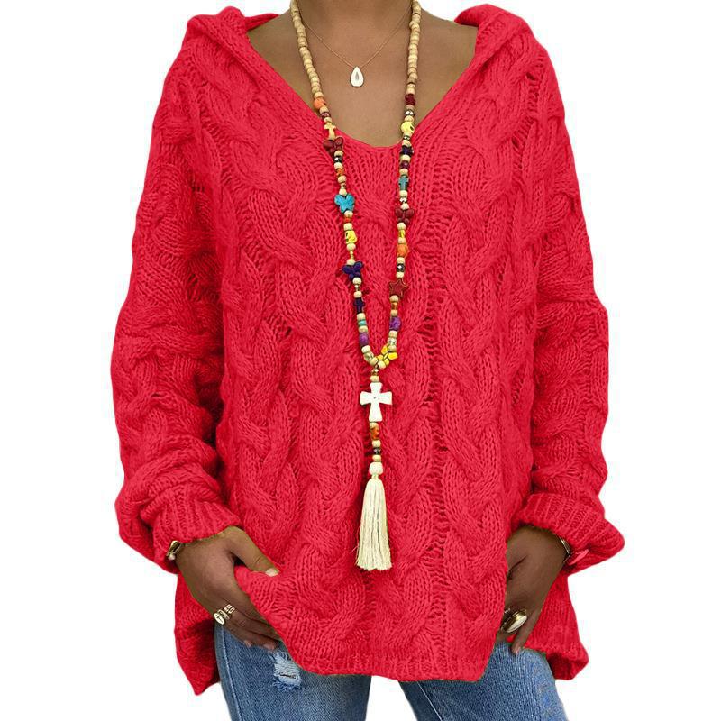 Pull Femme Tricoté Doux, Détente Élégante et Confortable