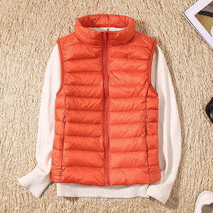 Gilet D'hiver Sans Manches Pour Femme | Fermeture Éclair