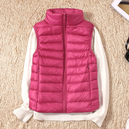 Gilet D'hiver Sans Manches Pour Femme | Fermeture Éclair