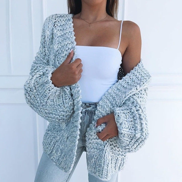 Gilet féminin en tricot chaud, beige, manches courtes ❌ 
Gilet femme épais hiver, manches longues, beige
Gilet féminin chaud en maille, beige, longues manches