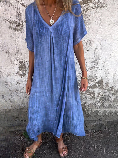 Robe longue détendue pour femmes relax - LuxeStyle