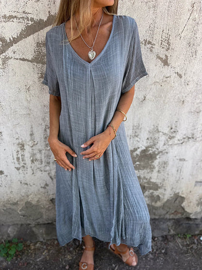 Robe longue détendue pour femmes relax