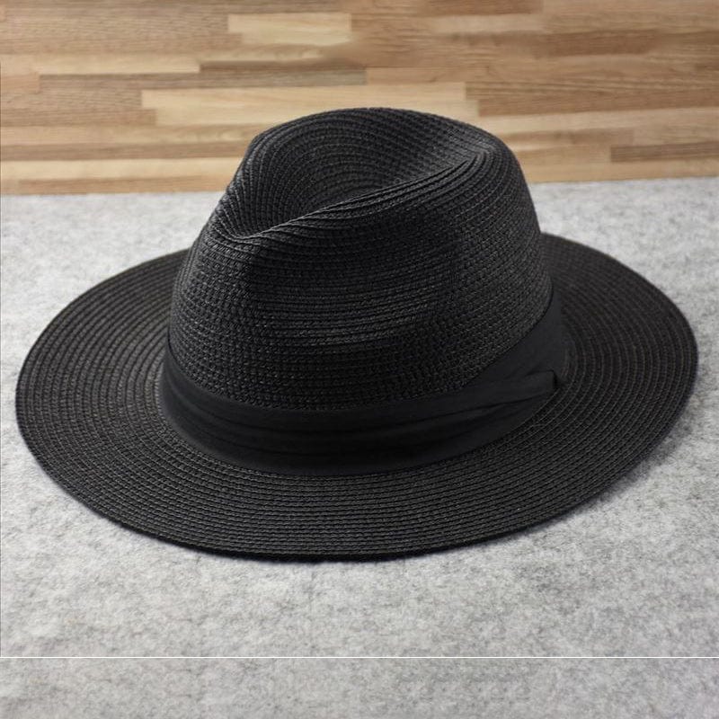 Chapeau de paille Chic à Bords Plats