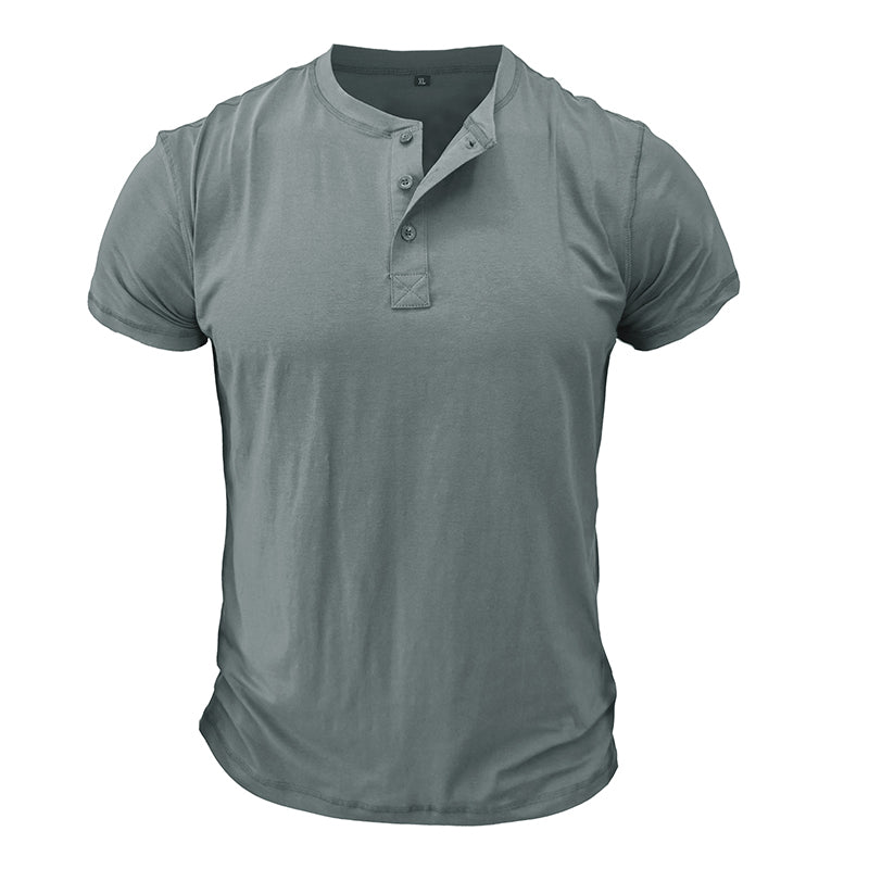 T-shirt Décontracté Marine Homme Manches Courtes