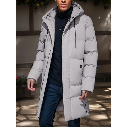 Veste Parka Élégante avec Ceinture pour Homme Hiver - LuxeStyle