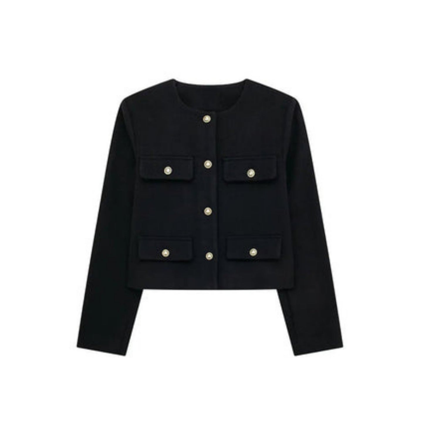 Veste Femme Élégante Boutons Luxe
