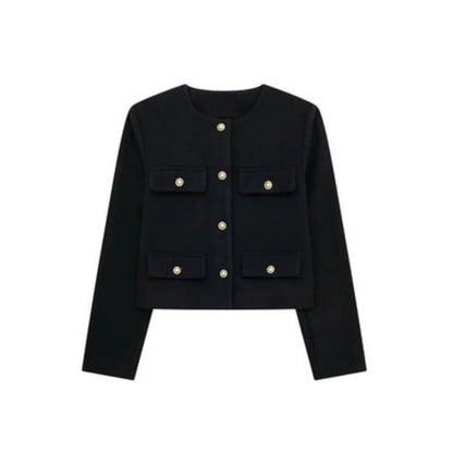 Veste Femme Élégante Boutons Luxe