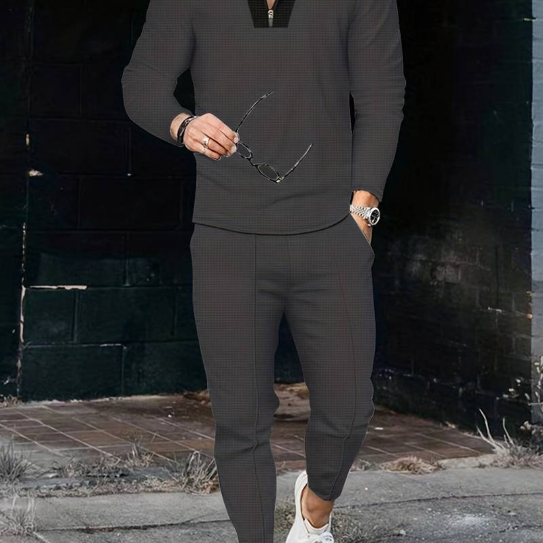 Tenue Décontractée Homme Veste et Pantalon Relax