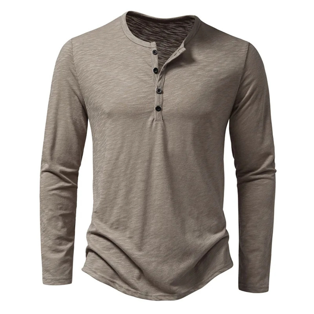T Shirt Homme Manche Longue Élégant Slim Fit