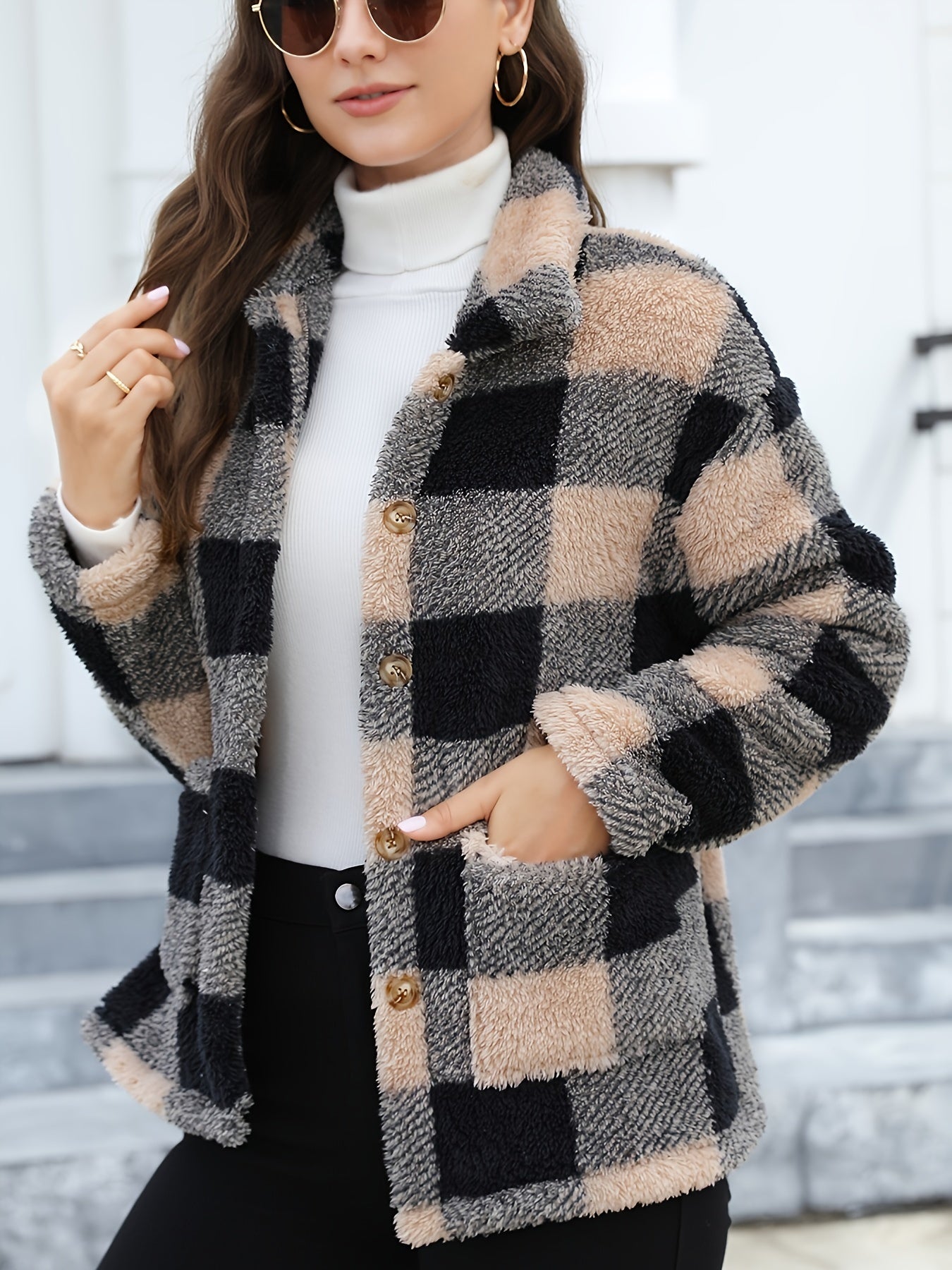 Veste Hivernale Douce à Poils - LuxeStyle