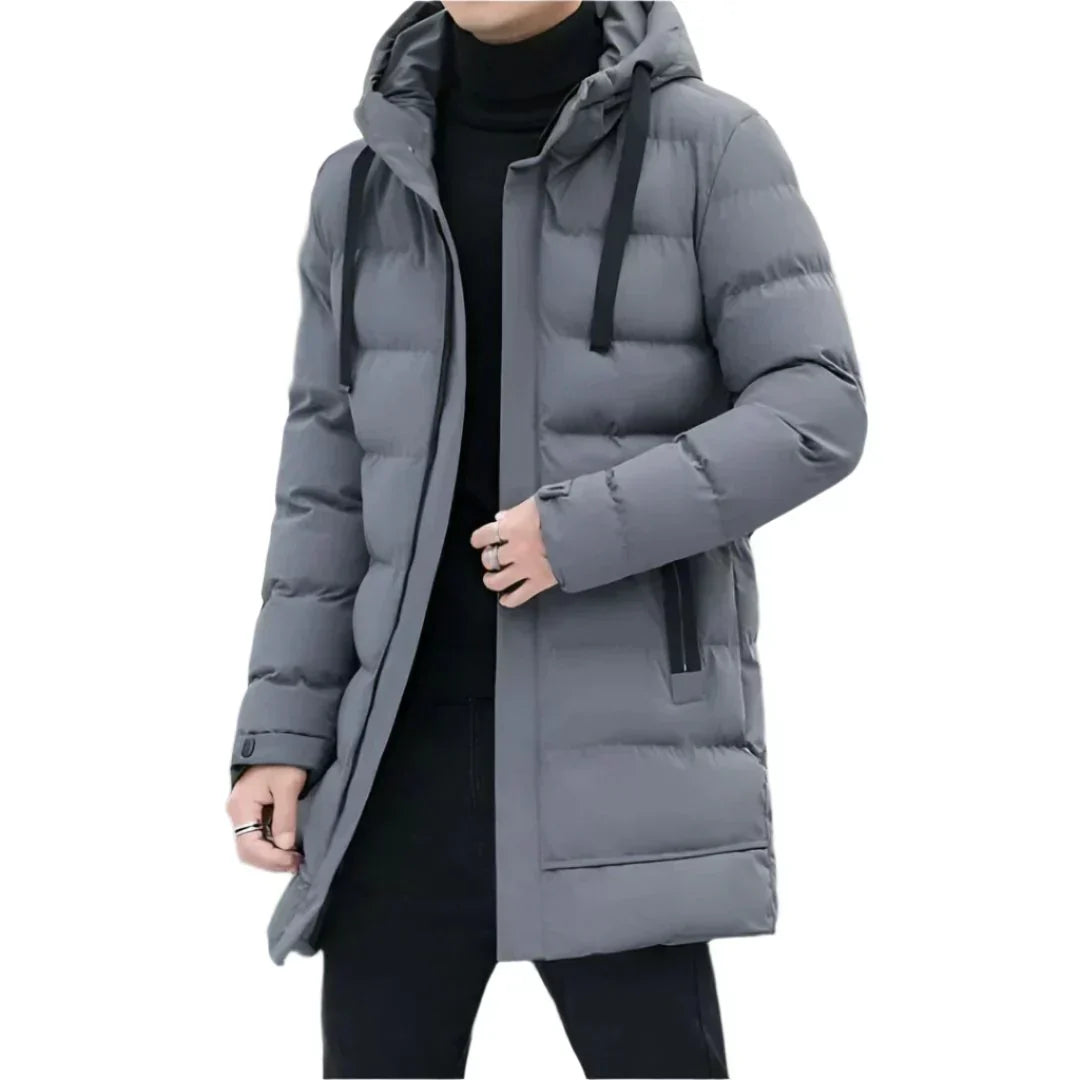 Veste Hiver Homme Élégant – Manteau Isolant avec Capuche et Doublure Polaire - LuxeStyle