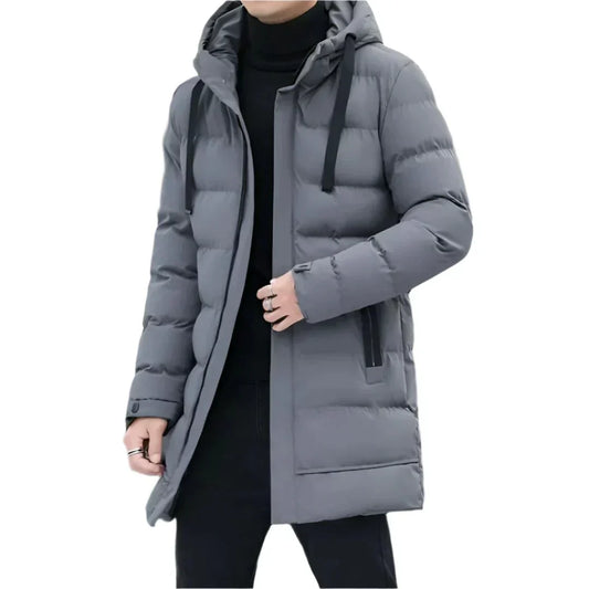 Veste Hiver Homme Élégant – Manteau Isolant avec Capuche et Doublure Polaire - LuxeStyle