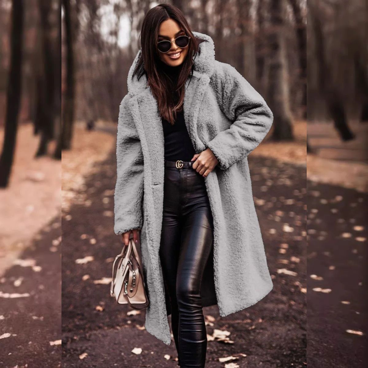 Manteau Automne Femme Élégant - Veste Hivernale Douce avec Fermeture Éclair et Style Actuel