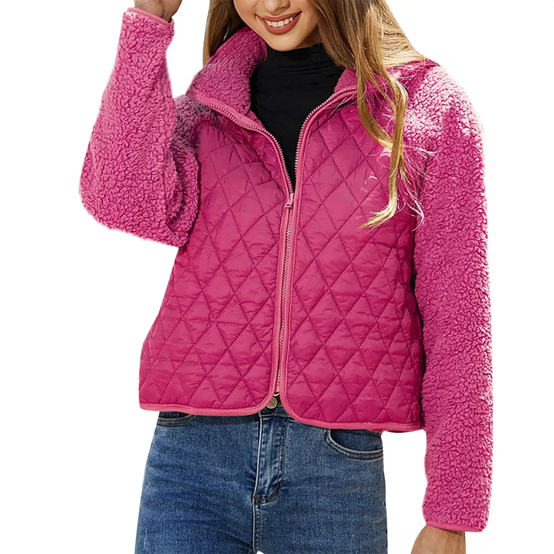 Veste Douillette Zippée Féminine Pour Automne
