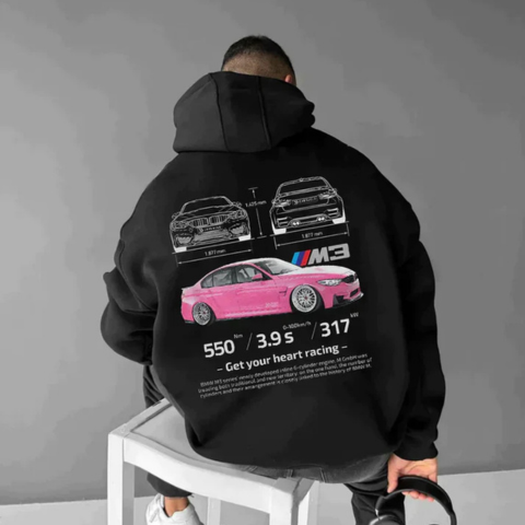 Sweat à capuche oversize homme confortable