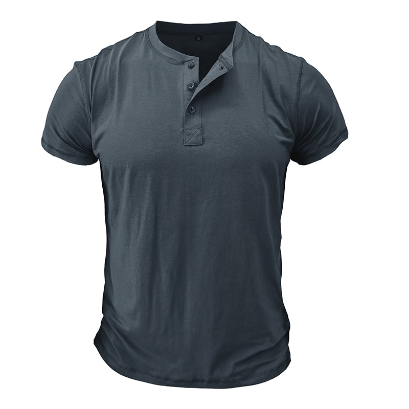 T-shirt Décontracté Marine Homme Manches Courtes