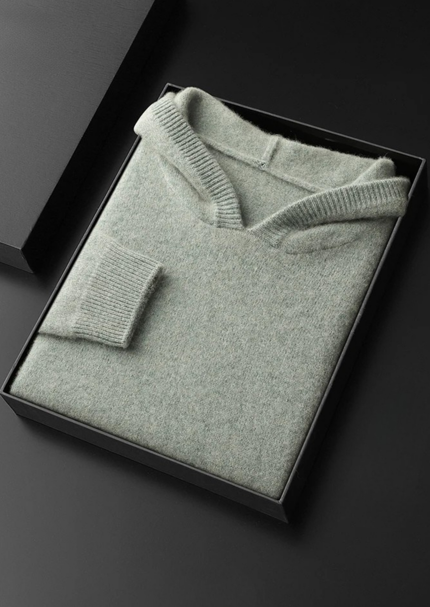 Pull en laine épaisse marron homme hiver