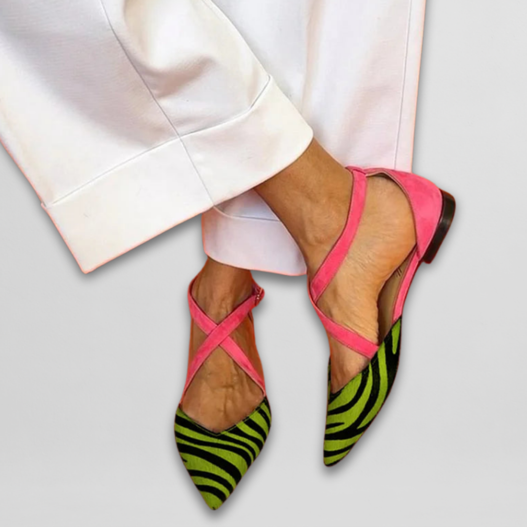 Chaussures Ballerines Élégantes à Lacets pour Femmes