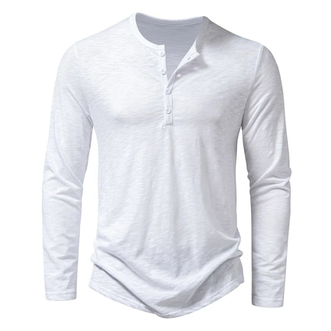 T Shirt Homme Manche Longue Élégant Slim Fit