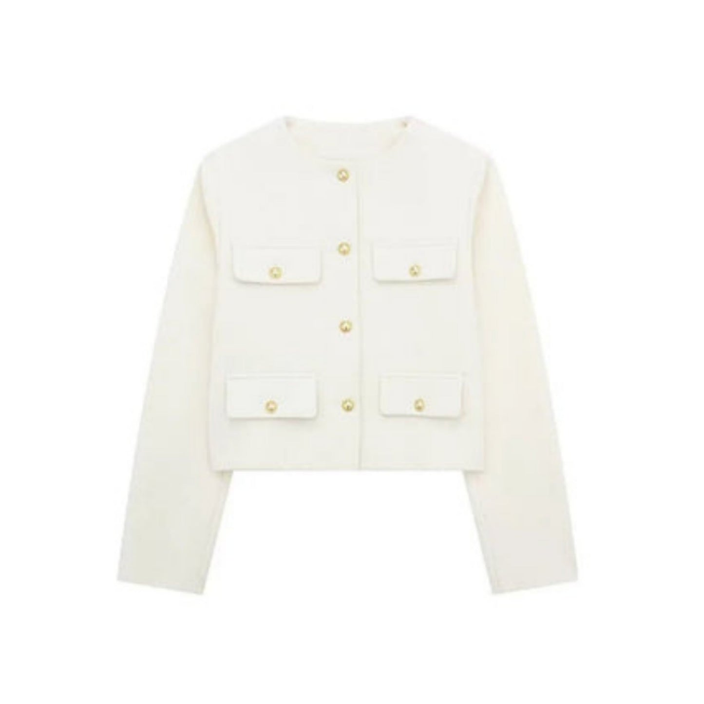 Veste Femme Élégante Boutons Luxe